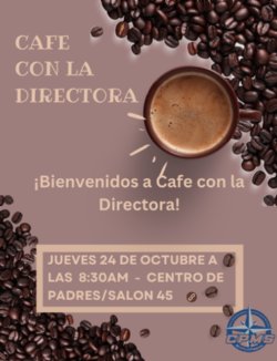 Cafe con la directora